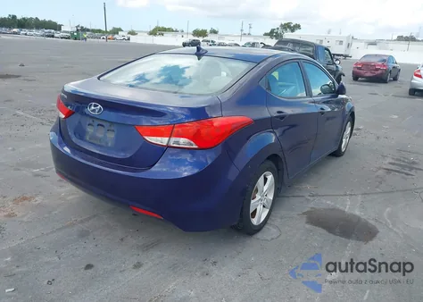 2012 Hyundai Elantra Gls from USA, damaged, VIN 5NPDH4AE4CH066070